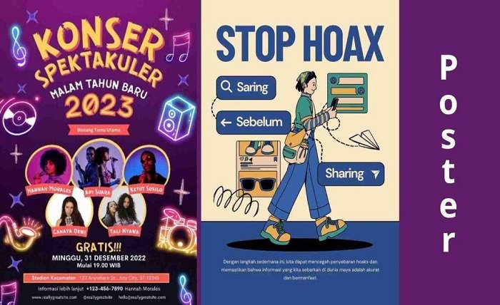 perbedaan poster dan infografis